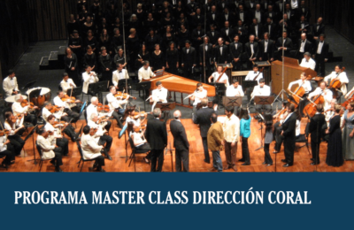 Programa Master Class Dirección Coral